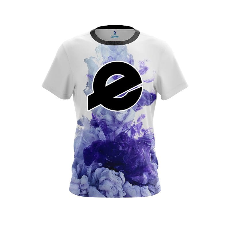 Ebonite Purple ink Splash CoolWick Bowling Jersey