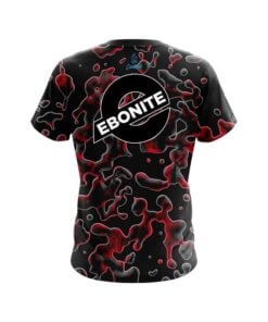Alternative view of Ebonite Red Flowing Fluid CoolWick Bowling Jersey