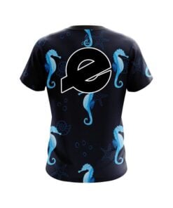Alternative view of Ebonite Underwater Seahorse CoolWick Bowling Jersey