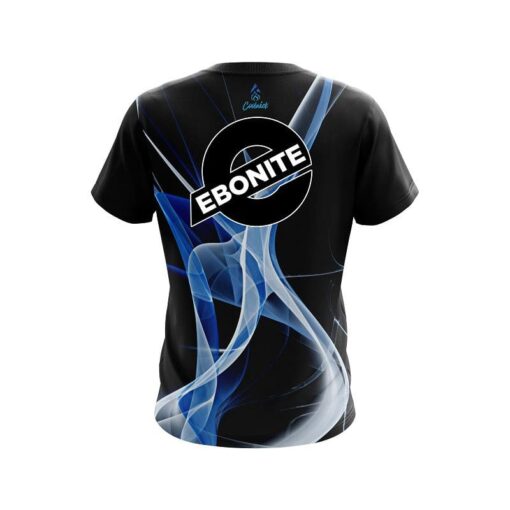 Ebonite Smokey Blue Wave CoolWick Bowling Jersey - Image 2