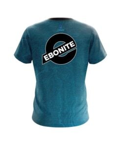 Alternative view of Ebonite Teal Grunge Canvas CoolWick Bowling Jersey