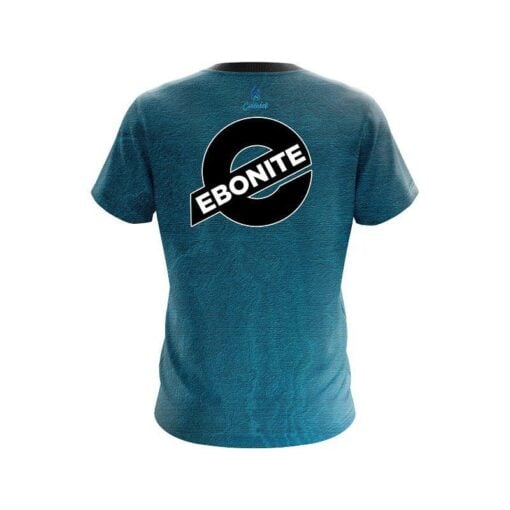 Ebonite Teal Grunge Canvas CoolWick Bowling Jersey - Image 2