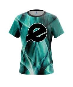 Ebonite Wavy Aqua Swirl CoolWick Bowling Jersey