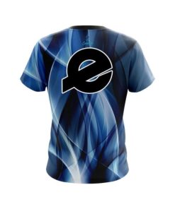 Alternative view of Ebonite Wavy Blue Swirl   CoolWick Bowling Jersey