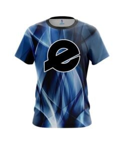 Ebonite Wavy Blue Swirl   CoolWick Bowling Jersey