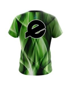 Alternative view of Ebonite Wavy Green Swirl CoolWick Bowling Jersey