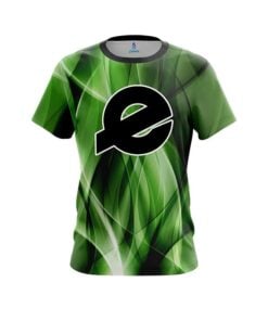 Ebonite Wavy Green Swirl CoolWick Bowling Jersey