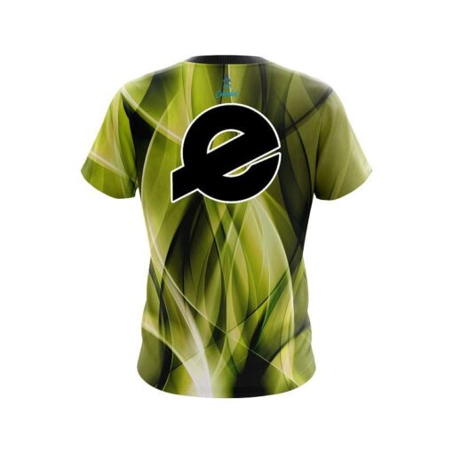 Ebonite Wavy Yellow Swirl CoolWick Bowling Jersey - Image 2