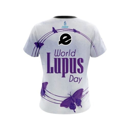 Ebonite World Lupus Cancer Awareness 3 CoolWick Bowling Jersey - Image 2
