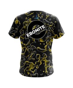 Alternative view of Ebonite Yellow Flowing Fluid CoolWick Bowling Jersey