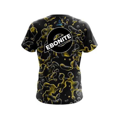 Ebonite Yellow Flowing Fluid CoolWick Bowling Jersey - Image 2