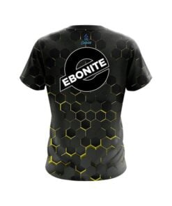 Alternative view of Ebonite Yellow Honeycomb Fusion CoolWick Bowling Jersey