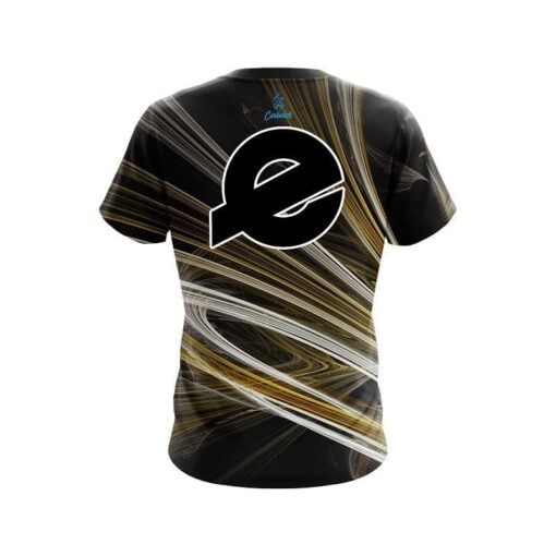 Ebonite Yellow Motion Swirl CoolWick Bowling Jersey - Image 2