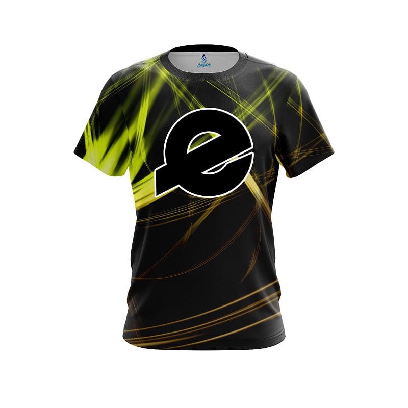 Ebonite Yellow Spiral CoolWick Bowling Jersey