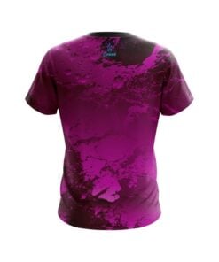 Alternative view of Plain Graphite Pink CoolWick Bowling Jersey