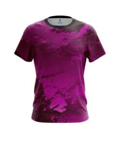 Plain Graphite Pink CoolWick Bowling Jersey