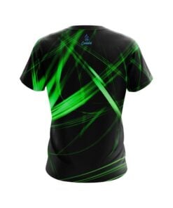 Alternative view of Plain Green Spiral CoolWick Bowling Jersey