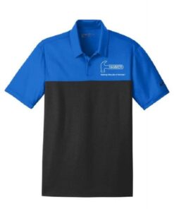 Hammer Taboo Blue Saphire Men's Embroidered Nike Dri-Fit Coolwick Bowling Polo Shirt