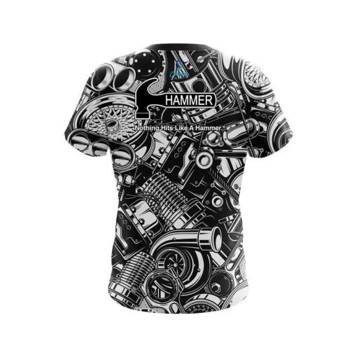 Hammer Auto Parts Explosion CoolWick Bowling Jersey - Image 2