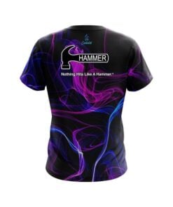 Alternative view of Hammer Blue Purple Smoke CoolWick Bowling Jersey