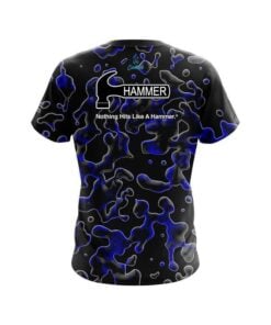 Alternative view of Hammer Blue Flowing Fluid CoolWick Bowling Jersey