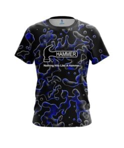 Hammer Blue Flowing Fluid CoolWick Bowling Jersey