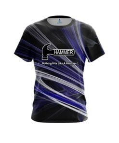 Hammer Blue Motion Swirl CoolWick Bowling Jersey