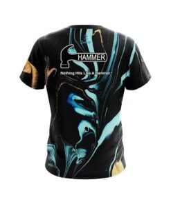 Alternative view of Hammer Blue and Gold Resin CoolWick Bowling Jersey