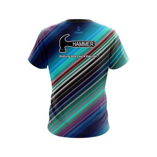 Hammer Candy Stripe CoolWick Bowling Jersey - Image 2