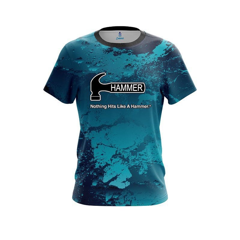 Hammer Graphite Blue CoolWick Bowling Jersey