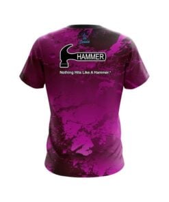 Alternative view of Hammer Graphite Pink CoolWick Bowling Jersey