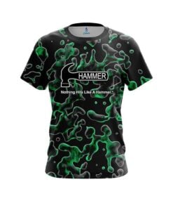 Hammer Green Flowing Fluid CoolWick Bowling Jersey