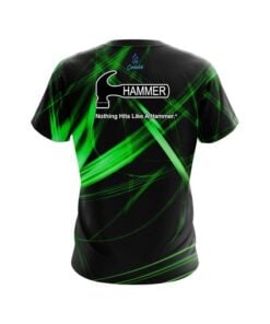 Alternative view of Hammer Green Spiral CoolWick Bowling Jersey