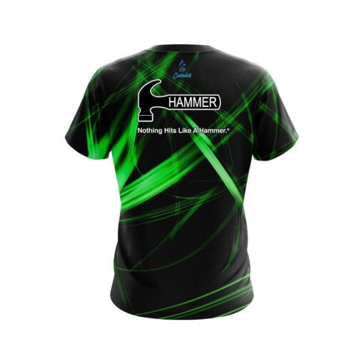 Hammer Green Spiral CoolWick Bowling Jersey - Image 2