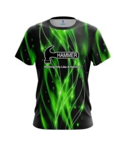 Hammer Green Spiral Waves CoolWick Bowling Jersey