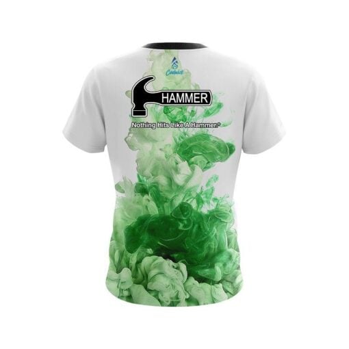 Hammer Green ink Splash CoolWick Bowling Jersey - Image 2