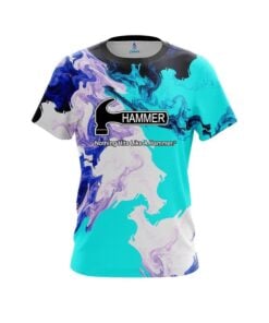 Hammer Liquid Marble Purple And Blue CoolWick Bowling Jersey