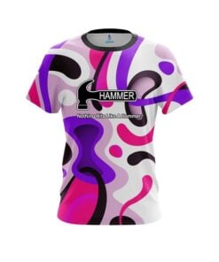 Hammer Modern Art Purple CoolWick Bowling Jersey