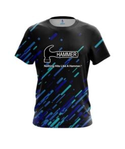 Hammer Modern Blue Stripe CoolWick Bowling Jersey