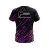 Hammer Modern Purple Stripe CoolWick Bowling Jersey - Image 2