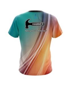 Alternative view of Hammer Multi Color Swirl CoolWick Bowling Jersey