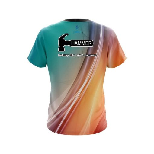 Hammer Multi Color Swirl CoolWick Bowling Jersey - Image 2