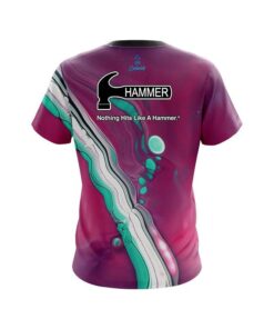 Alternative view of Hammer Pink And Green Liquid CoolWick Bowling Jersey