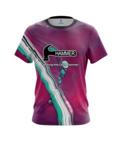 Hammer Pink And Green Liquid CoolWick Bowling Jersey