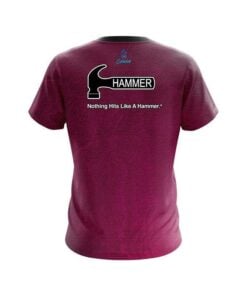 Alternative view of Hammer Pink Grunge Canvas CoolWick Bowling Jersey