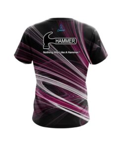 Alternative view of Hammer Pink Motion Swirl CoolWick Bowling Jersey