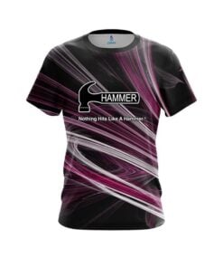 Hammer Pink Motion Swirl CoolWick Bowling Jersey