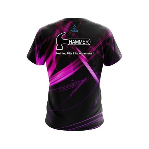 Hammer Pink Spiral CoolWick Bowling Jersey - Image 2