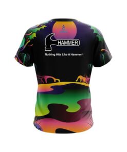 Alternative view of Hammer Psychedelic Lakeside CoolWick Bowling Jersey