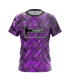 Hammer Purple Diamond Plate CoolWick Bowling Jersey